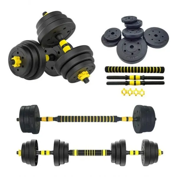 Halter Ajustável Anilha 30kg Musculação Dumbbell Kit K2