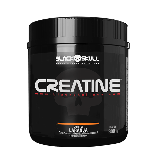 Creatine - Creatina Monohidratada - 300g - Black Skull Creatine Laranja 300g