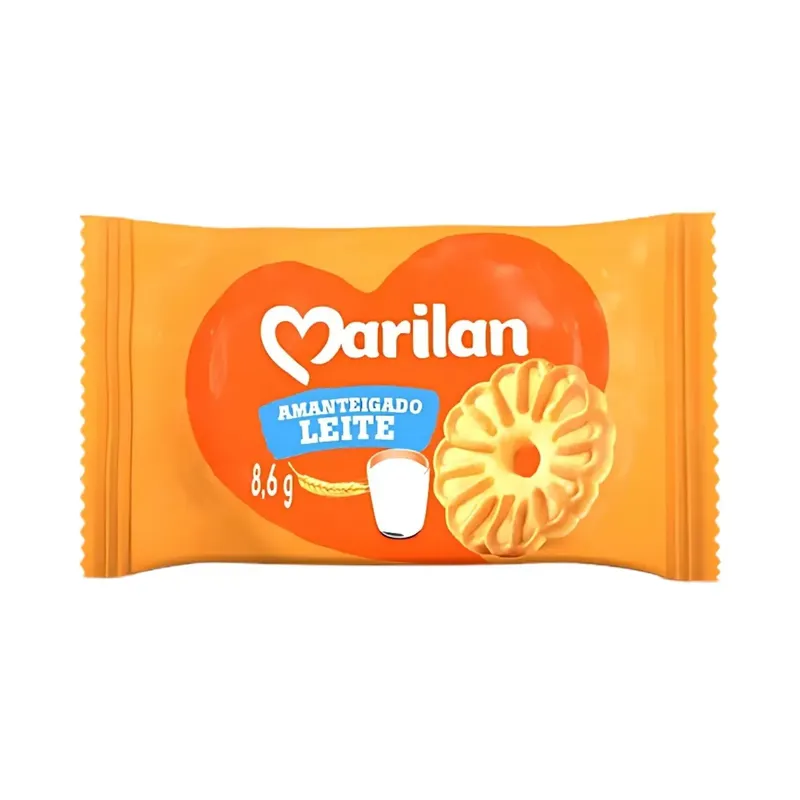 Biscoito Leite Amanteigado Sachê Marilan - 200 Unidades 8,6g