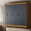 Guarda-Roupa Casal 8 Portas 2 Gavetas Moval Marajó Paris | Freijo/Cinza
