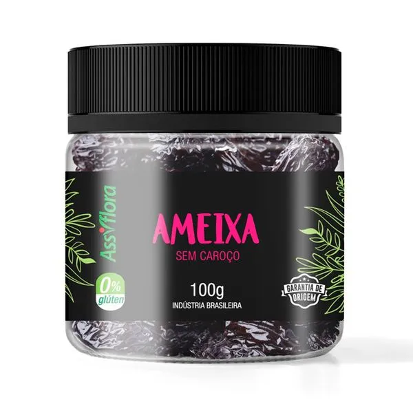 Ameixa Preta Assiflora Seca sem Caroço 100g
