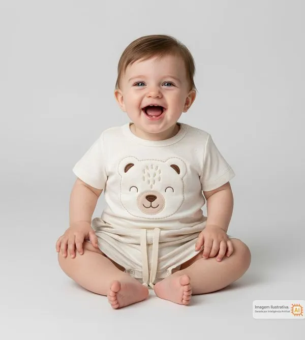 Macaquinho Urso Bege Bege - M