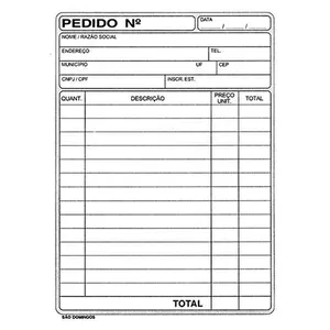Talão Pedido 1/36 2 Vias - São Domingos