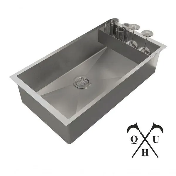 Cuba 70X40 Escovada Escorredor Equipado Luxo