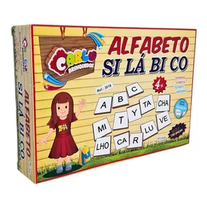 BRINQUEDO PEDAGÓGICO ALFABETO SILÁBICO 150 PEÇAS - 3018 - CARLU BRINQUEDOS