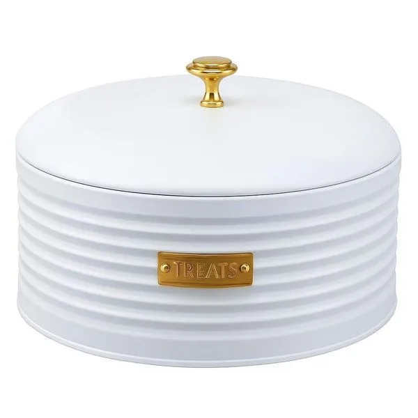 Pote Para Biscoito Paramount Friso Branco