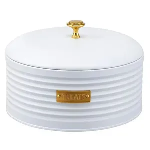 Pote Para Biscoito Paramount Friso Branco