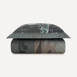 Colcha Infantil Solteiro com Porta-travesseiro 200 Fios T-Rex