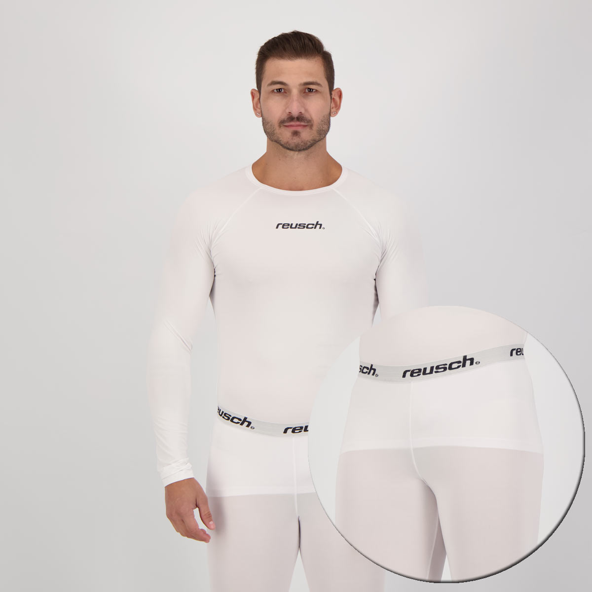 Conjunto Térmico Reusch Camisa e Calça Branco