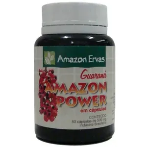 Guaraná Amazon Ervas Power 60 Cápsulas 500mg