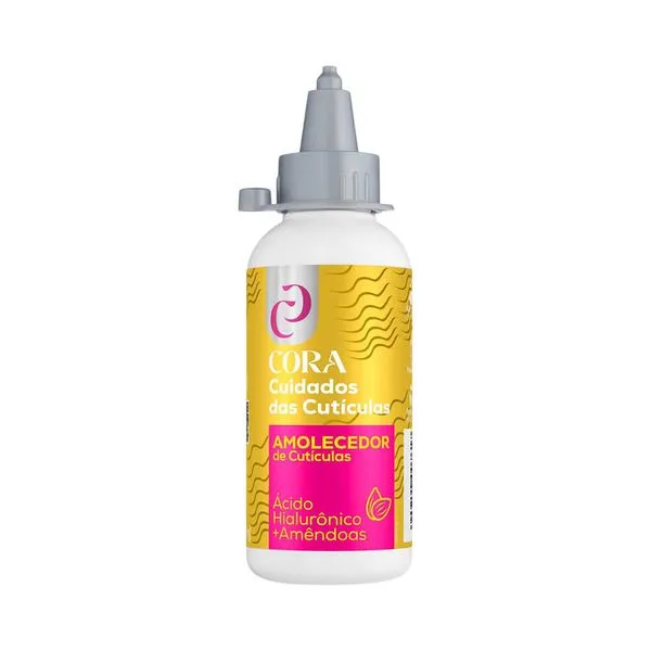 Amolecedor de Cutículas Cora Ácido Hialurônico + Amêndoas 100ml Amolec Cut Cora 100ml Acido Hialu/Amend