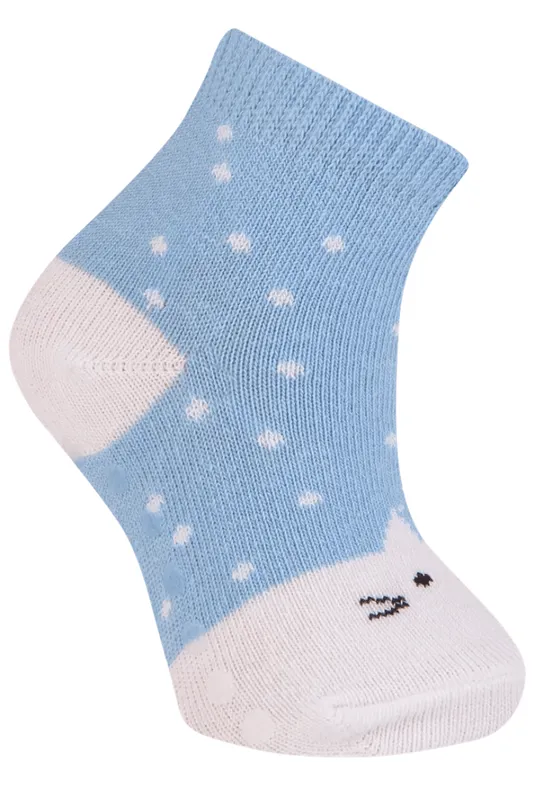 Meia Infantil Cano Longo Antiderrapante Trifil LD Tamanho: BB | Cor: Azul