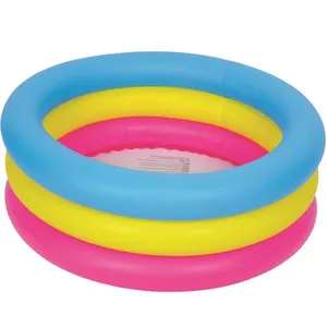 Piscina Inflável Infantil - 3 anéis color - 66L (76x25cm) - Jilong - Maisto