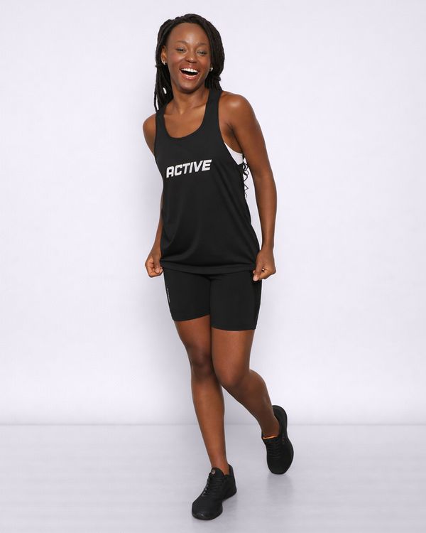 Short Fitness Feminino Recorte Com Bolso Lateral Preto GG