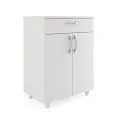 Balcão Multiuso Duna 2 Portas 1 Gaveta Branco - Fiorello