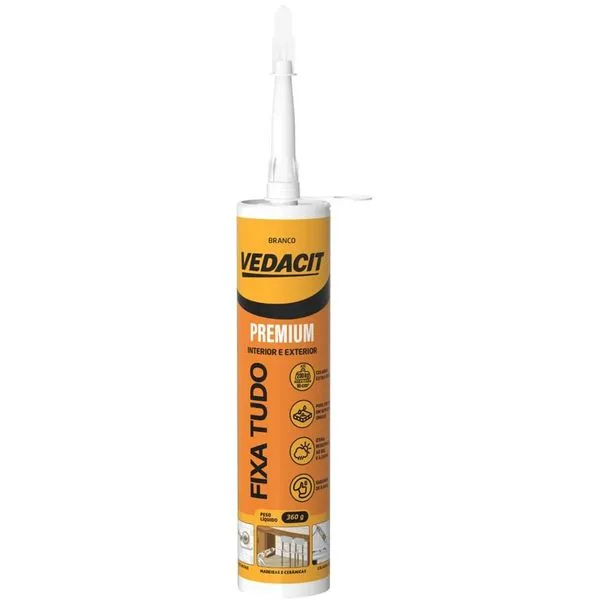 Fixa Tudo Branco Bisnaga Com 360 Gramas - 148015 - Vedacit Fixa Tudo Bco Bi 360 Gramas - 148015 - Vedacit