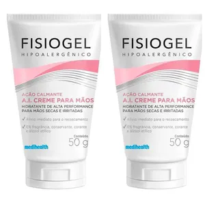 Kit com 2 Unidades de Fisiogel Creme Para Mãos 50g