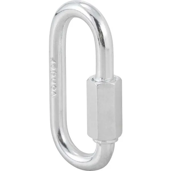 Mosquetão Reto com Rosca 6,35mm 1/4" 220kg - VONDER