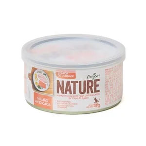 Ração Úmida Origem Nature Gatos Salmão e Pescada 120 g
