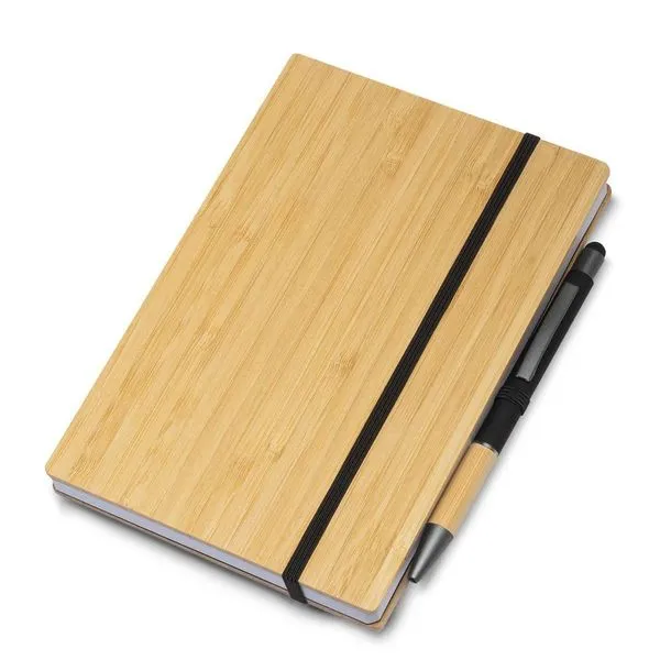 Caderno de Anotações Simas Presentes Bamboo Times com Elástico Capa Dura Reciclável 80 Folhas Bege Caderno de Anotações Simas Presentes Bamboo Times com Elástico 80 Folhas Capa Dura Bege