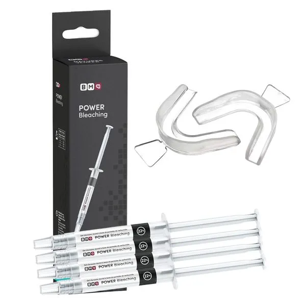 Kit 4 Clareador Dental Caseiro Moldeira Power 22% Maquira