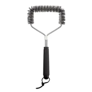 Escova Para Grelha Black Cabo Plástico, Aço Inox 34x17,5x3cm LM4325BLK - honeyhome