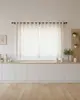 Cortina para Cozinha Bella Janela 220cm x 120cm Xadrez Bege UN