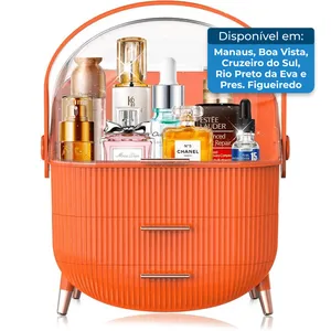 Organizador De Cosmético Portátil Massy Laranja A-BI
