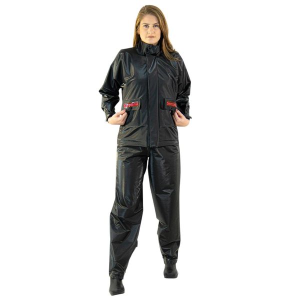 Conjunto Protercapas Capa De Chuva PVC Feminino Serrana P (MP)