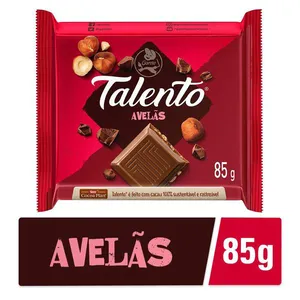 Chocolate Talento Tablete ao Leite com Avelã 85g