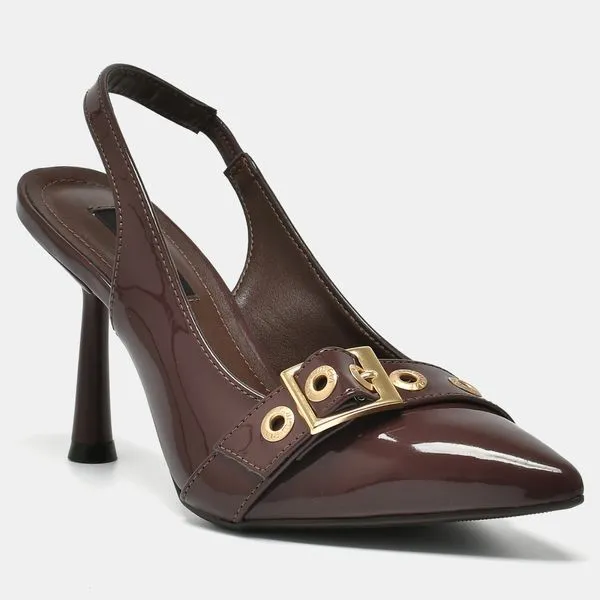 Sapato Slingback Marrom 037-010-02 37