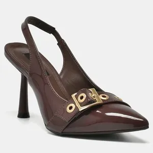 Sapato Slingback Marrom 037-010-02 37