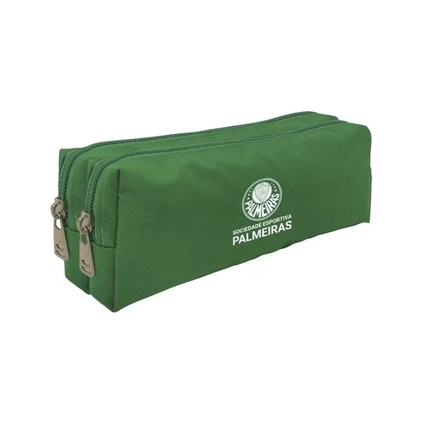 Estojo Duplo Multiúso Palmeiras Oxford Verde PALESTOJODOISCPT - Amora Brindes
