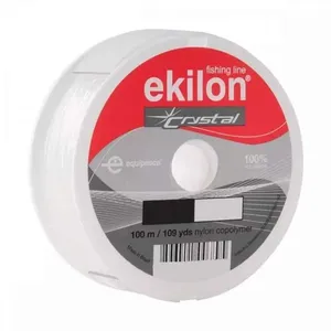 Linha de Pesca 0,35mm 100m Branca Cristal em Poliamida para Uso Esportivo e Recreativo Ekilon Linha de Pesca 0,35mm 100m Branca Cristal em Poliamida para Uso Esportivo Ekilon