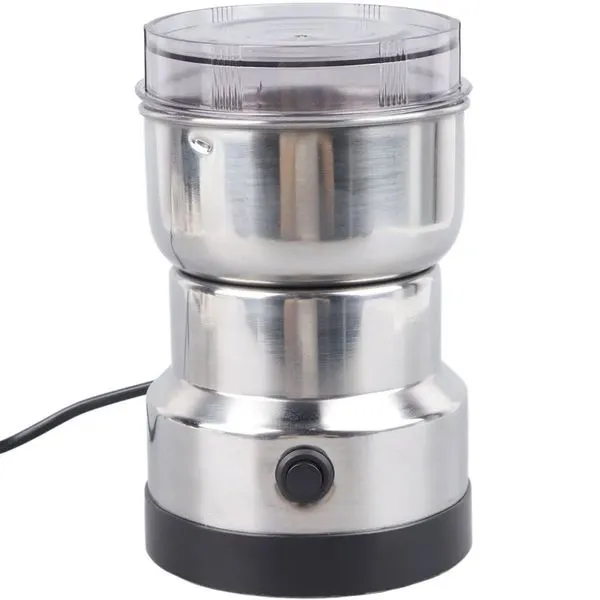 Moedor de Café e Grãos Elétrico Aço Inox 150ML 150W 110V com Tampa Acrílica Transparente Bene Casa Moedor De Café E Grãos Elétrico Aço Inox 150ml 150w 110V