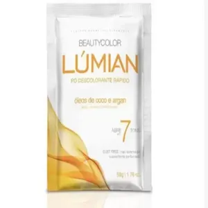 Pó Descolorante BeautyColor Lumian Óleo de Coco e Argan 50g DESC BEAUTY COLOR 50