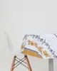 Toalha de Mesa Redonda Floral Off White UN