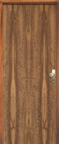 Porta lisa pd imbuia montada com ferragem completa 210x60x9 e Sidney