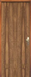 Porta lisa pd imbuia montada com ferragem completa 210x60x9 e Sidney