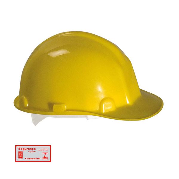 Capacete de PVC tamanho único amarelo Dura Plus