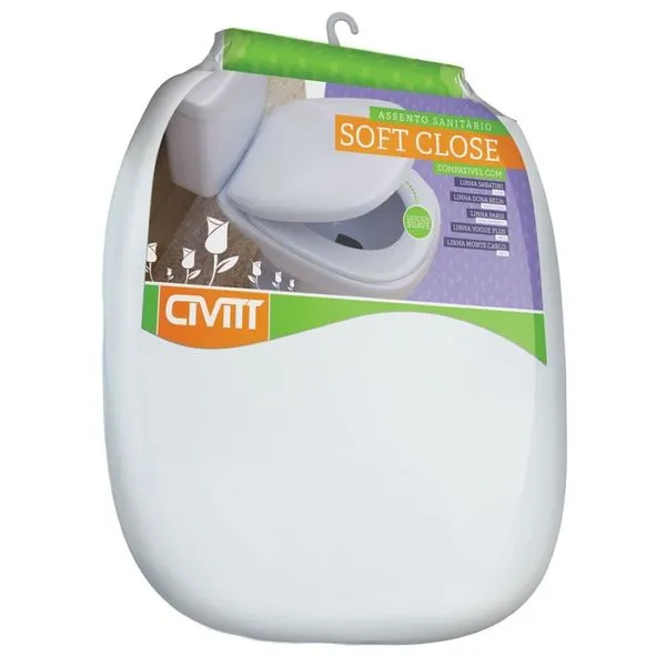Assento Sanitário Civitt Soft Close Sabatini Branco (MP)