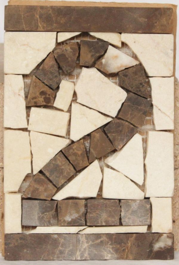 Mosaico Número 2 Nobre 15X10cm