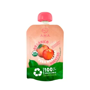 Purê Maçã e Pêssego Orgânico Ama Time – 90g
