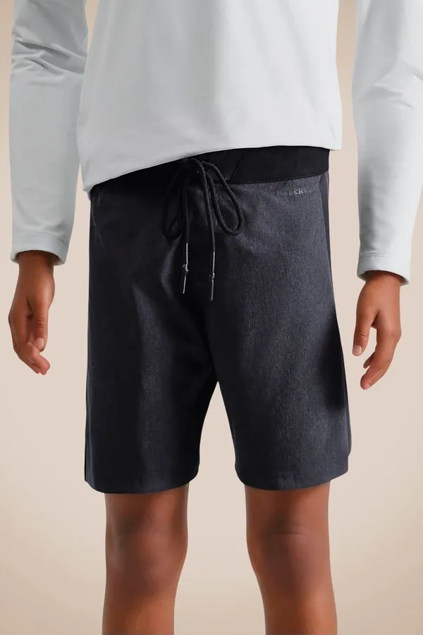 Boardshort Mini Copa Cinza Mescla Escuro - 10