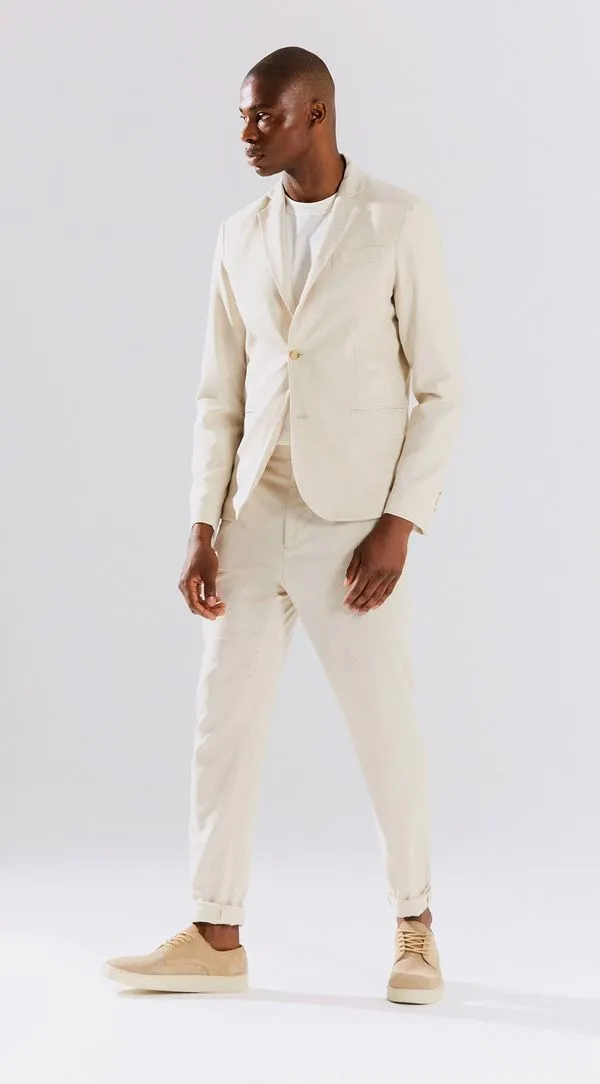 Blazer Tradicional Confort Bege G