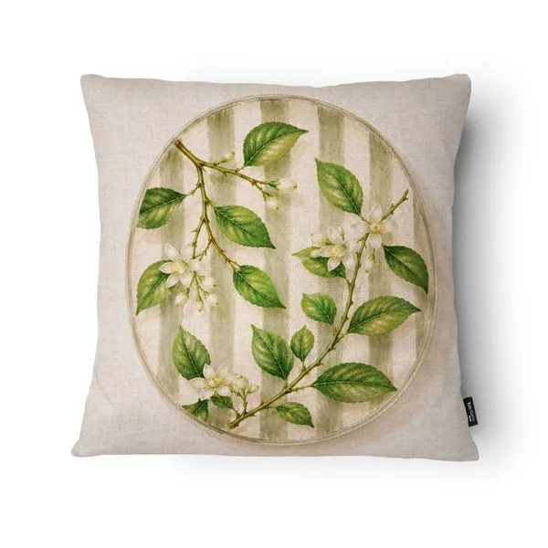 Capa Almofada Pomar Flor de Limoeiro 43x43cm 2610 - Tuti Gottô