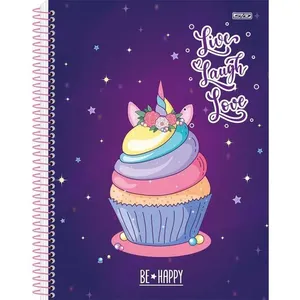 CADERNO 10X1 CAPA DURA BE HAPPY 160F