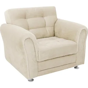 Poltrona Tecido Suede - Linoforte Mary Bege