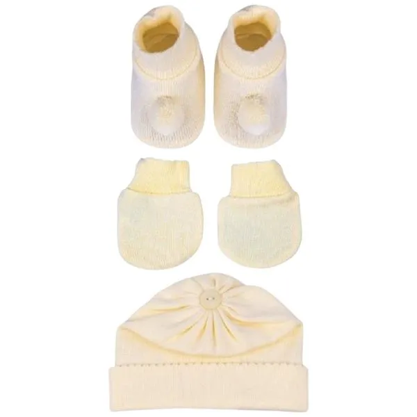 Kit Bebê RN Sanches 3 Peças Amarelo (MP)