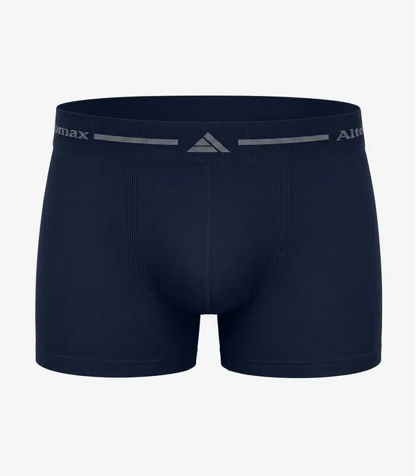 Cueca Boxer Lisa Microfibra Altomax Azul M